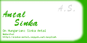 antal sinka business card